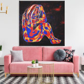 tief in Gedanken Leinwanddruck (Insitu (Wohnzimmer))