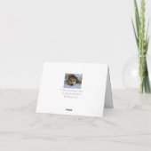 tief in Gedanken niedlicher Hund denken Sie an Sie Karte (Rückseite)