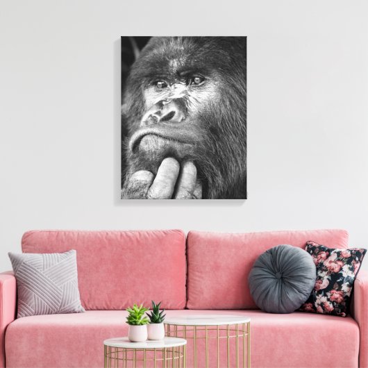 Tief in Graugatsche Canvas Print Leinwanddruck (Insitu (Wohnzimmer))