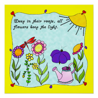 Tief in ihrem Roots Square Poster