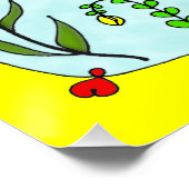 Tief in ihrem Roots Square Poster (Ecke)