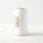 tief in Liebe mit Ihnen Bierglas (Vorderseite Links)