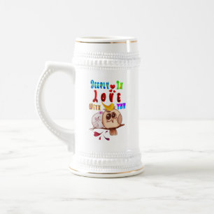 tief in Liebe mit Ihnen Bierglas