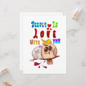 tief in Liebe mit Ihnen Karte (Vorderseite/Rückseite Beispiel)