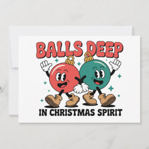 Tief in Weihnachten Sarcastic Dirty Humor 