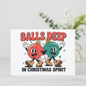 Tief in Weihnachten - Sarkastischer schmutziger Hu (Stehend Vorderseite)