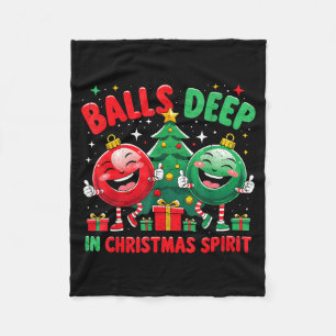 Tief in Weihnachten Srit Lustiges Ornament Fleecedecke