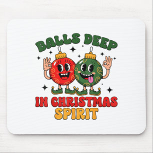 Tief in Weihnachts-Srit Lustige Weihnachts-Sprüche Mousepad