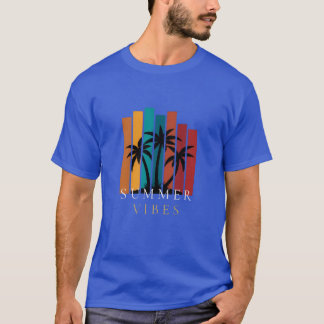 Tief königliches, langärmeliges T-Shirt mit Sommer