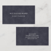 Tief Lila blaue Textur Visitenkarte (Vorne/Hinten)