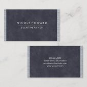 Tief Lila Blue Texture Metal Trial Visitenkarte (Vorne/Hinten)