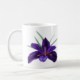 Tief Lila Bog Wasser Iris Illustration Kaffeetasse