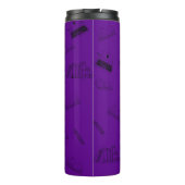 Tief Lila Brennstoff-Tasse Thermosbecher (Rückseite)