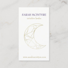 Tief Lila Himmelsmond-Psychischer Heiler Telefonnummerkarte