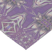 Tief Lila Jugendstil-Deko Kaleidoskopisches Frakta Großer Tischläufer (Ecke)