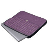Tief Lila Kupplung Bag Laptopschutzhülle (Vorne Knopf)