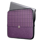Tief Lila Kupplung Bag Laptopschutzhülle (Vorderseite Links)