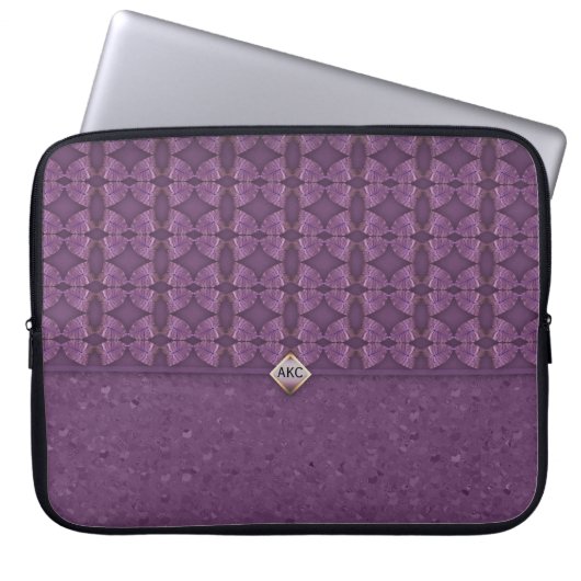 Tief Lila Kupplung Bag Laptopschutzhülle (Vorderseite)
