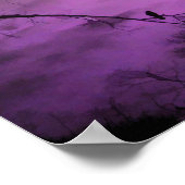 Tief Lila Mondlicht Poster (Ecke)