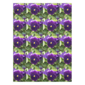 tief Lila Pansy Bushes, Tischdecke (Vorderseite)
