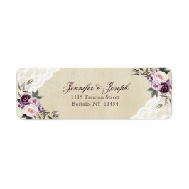 Tief Lila Peonies Blumenhochzeit