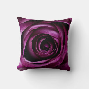 Tief Lila Rose Kissen