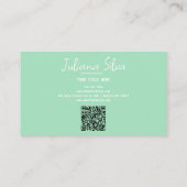 Tief Lila Soft mit QR Visitenkarte (Rückseite)