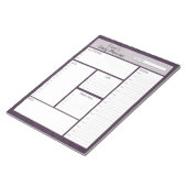 Tief Lila Tagesplaner Notizblock (angewinkelt)