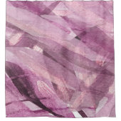 Tief, Lila und Glitzer Wasserfarben handbemalt Duschvorhang (Vorderseite)