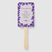 Tief Lila Violetten Set der Lüfter Fächer (Rückseite)