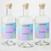 Tief Lila weiche Schicht Alkoholflaschenetikett (Flaschen)