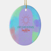 Tief Lila weiche Schicht Keramik Ornament (Rechts)