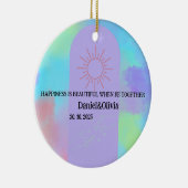 Tief Lila weiche Schicht Keramik Ornament (Rechts)