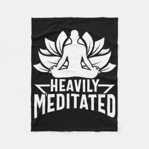 Tief meditierte Yoga-Meditation Lotus Namaste Bu Fleecedecke