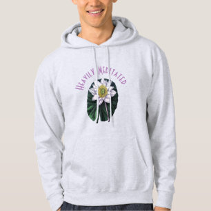 Tief meditierter lustiger Lotus Hoodie