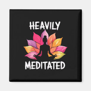 Tief meditierter Yoga Magnet