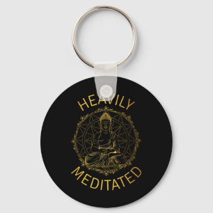 Tief meditierter Yoga Meditation spiritueller Krie Schlüsselanhänger