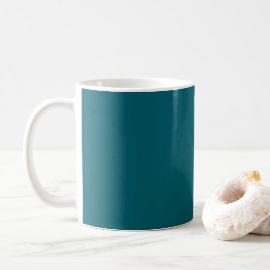 Tief Petrol Kaffeetasse (Mit Donut)