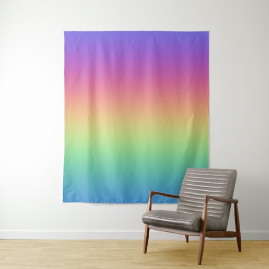 Tief Regenbogen Farbverlauf Wandteppich (Beispiel)