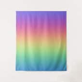 Tief Regenbogen Farbverlauf Wandteppich (Vorderseite)