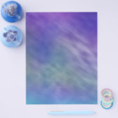 Tief-Regenbogenfarbener Himmel Hintergrund Flyer (Einzeln)