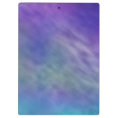 Tief-Regenbogenfarbener Himmel Hintergrund Klemmbrett (Rückseite)