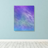 Tief-Regenbogenfarbener Himmel Hintergrund Leinwanddruck (Insitu (Holzboden))