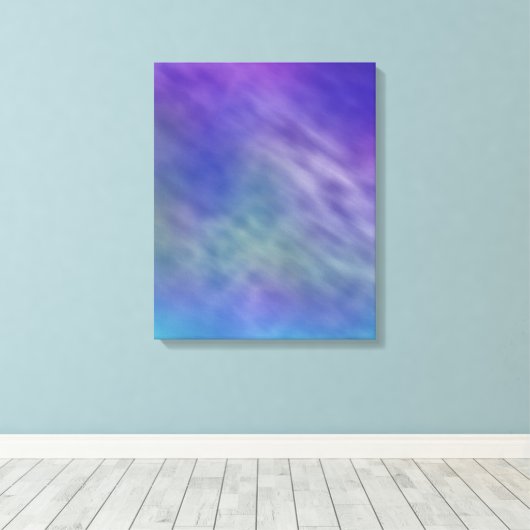 Tief-Regenbogenfarbener Himmel Hintergrund Leinwanddruck (Insitu (Holzboden))