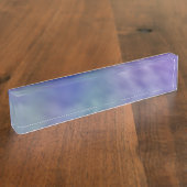 Tief-Regenbogenfarbener Himmel Hintergrund Namensplakette (Seite)