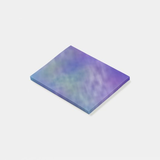 Tief-Regenbogenfarbener Himmel Hintergrund Post-it Klebezettel (angewinkelt)