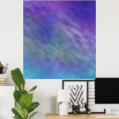 Tief-Regenbogenfarbener Himmel Hintergrund Poster (Heimbüro)