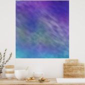 Tief-Regenbogenfarbener Himmel Hintergrund Poster (Küche)