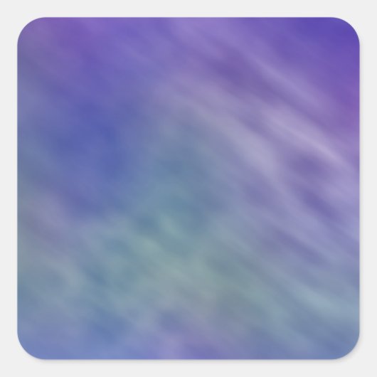 Tief-Regenbogenfarbener Himmel Hintergrund Quadratischer Aufkleber (Vorderseite)