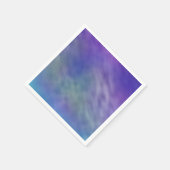 Tief-Regenbogenfarbener Himmel Hintergrund Serviette (Ecke)